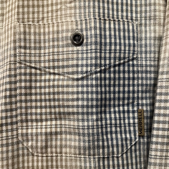Merrell Green/Tan Check long sleeve | SIZE XL - Picture 4 of 7